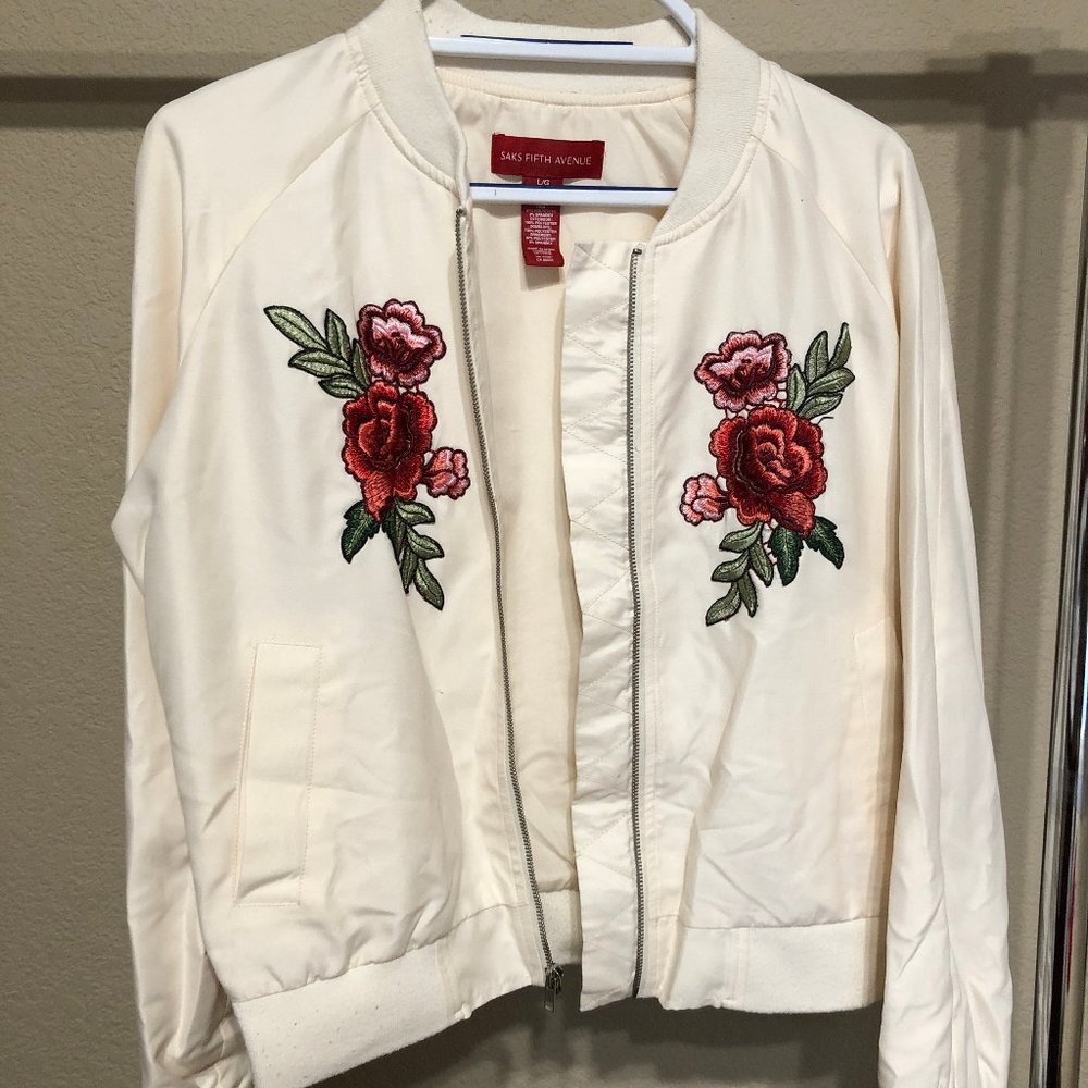 Saks Fifth Ave - Floral Bomber